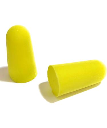 Soft Foam Ear Plugs 5 Pairs - 38db Noise Reduction, Carry Case, Yellow - Pack of 10 for Sleeping, Travel, Concerts - Buy Online on GoSupps.com