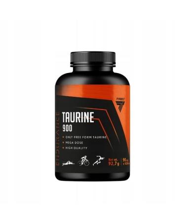 Trec Nutrition - Endurance Taurine 900mg - 3 capsules per day - High dosage - Regeneration - Strength - Amino acid - 90 capsules