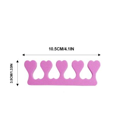 Rosa Silicone Heart Separator Nail Soft Foam Toe Separator & Finger Spacer for Pedicure (2 Pack) | Shop Internationally - Buy Online on GoSupps.com