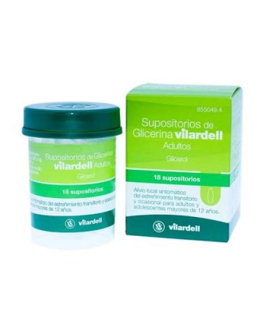 Vilardell Glycerin Suppositories Adults 18 Suppositories