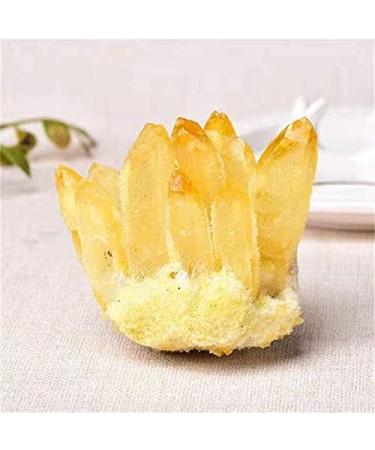 1pc Quartz Gemstone Yellow Crystal Cluster Quartz Specimen for feng Shui 500-600g Reiki Crystal Stone - Buy Online on GoSupps.com