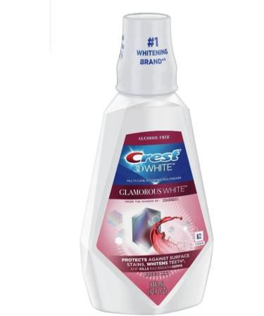 Crest 3D White Luxe Glamorous White Multi-Care Whitening Mouthwash 32 Fl Oz (Pack of 3) - Fresh Mint - 3 Pack - Buy Online on GoSupps.com