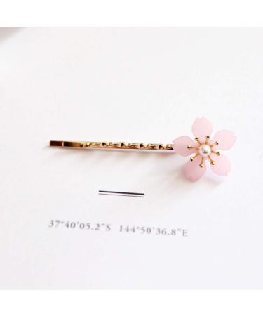 Solustre 2Pcs Cherry Blossom Hair Pins - Elegant Floral Bobby Pins for Weddings & Parties Ideal Hair Accessories & Gift for Women - Buy Online on GoSupps.com