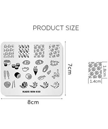KADS Cute Nail Stamping Plate | DIY Nail Art Template & Manicure Tools - International Shipping Available - Buy Online on GoSupps.com