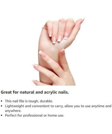 LUXXII Stainless Steel Sapphire Nail File Set - 3 Pack 6.75 inch for Fingernails & Toenails - Strengthening Finger Manicure File - Buy Online on GoSupps.com