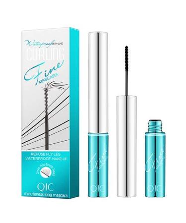 2020 qic fine eyelashes micro mascara 2.5mm small soft brush head specializes in lower eyelashes spiral design natural novice easy to control non-caking waterproof anti-sweat no halo makeup lasting