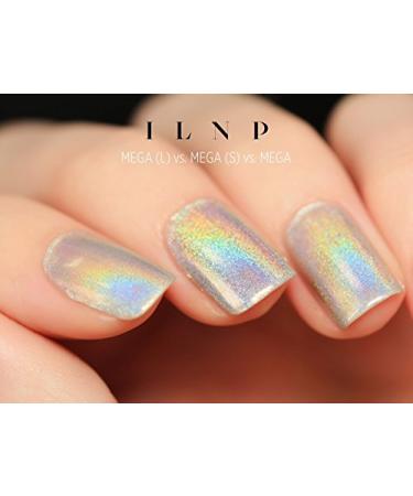 ILNP MEGA Ultra Holographic Nail Polish - Silver Holographic 0.4 Fl Oz (1 Pack) - Buy Online on GoSupps.com