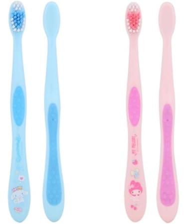 Buy Set of 4 Cute Compact Toothbrushes - Assorted Colors for Effective Oral Care | International Shipping Available - Buy Online on GoSupps.com