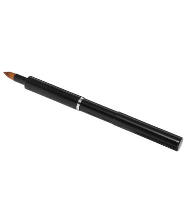FRCOLOR Lip Brush smudge stick lip stick lip gloss applicators round applicator make up Tricolor lipstick brush lip balm Makeup Tools beauty tools aluminum makeup brush Lip Gloss Brush 13.40X0.90X0.90CM Black