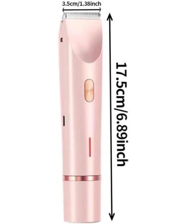 lonnalee Intimate Shaver for Women 2in1 Double Head Electric Shaver Bikini Trimmer Waterproof Wet and Dry Shaver for Face Body Legs and Bikini - Buy Online on GoSupps.com