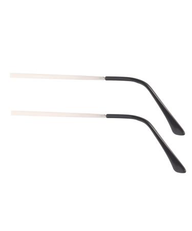 Hemobllo 1 Pair Replacement Eyeglass Temples for Glasses Metal Fashion Replacement Legs for Eyeglasses Spectacles Silver