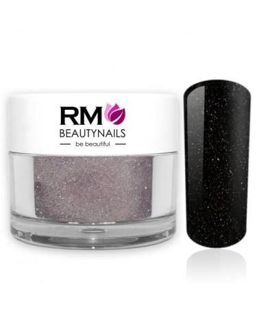 Acrylic color powder black black diamond glitter powder nail design nails fingernail rm beautynails 1 Pack (1x 10g) black diamond glitter 10g