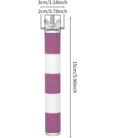 Parrot Perch 15CM Pink&White Color Bird Perch Stand Birdcage Scrub Stand Bar for Bird Parrot Budgies Parakeet Cockatiels Conure Lovebird Cage Paw Grinding Toy pink 15cm - Buy Online on GoSupps.com