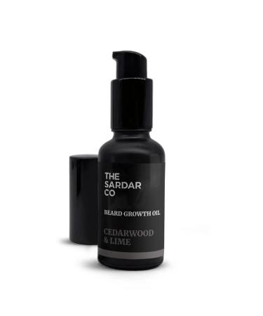 Beard Growth Oil with Caffeine Cedarwood and Lime 30 ml Best Oil for Beard Growth Conditioning and Softening - Buy Online on GoSupps.com