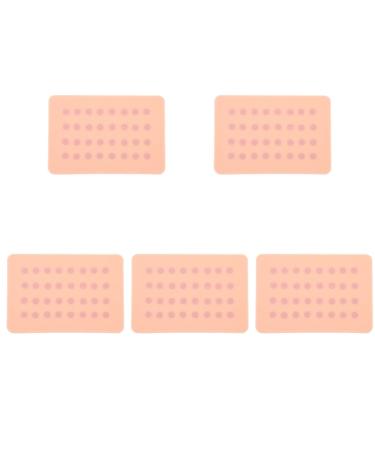 Practice Pad 5pcs Teaching Pad with Injection Training Spots Subcutaneous Nursing Medical Model s Skin Injecting for Silicone Training Pads 17.5x12.2cmx5pcs complexionx5pcs