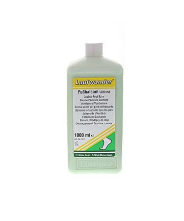 Laufwunder foot balm cooling nourishing deodorant cream with menthol and camphor 1000 ml