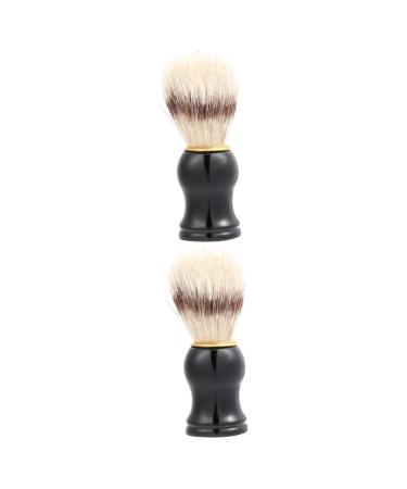Beaupretty 2 Pcs Shaving Brush Beard Brush For Men Mustache Brush Nylon Brush Hair