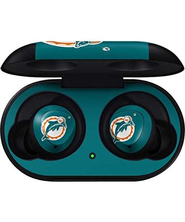 Skinit Decal Audio Skin Compatible with Samsung Galaxy Buds - Officially Licensed NFL Miami Dolphins Retro Logo Design