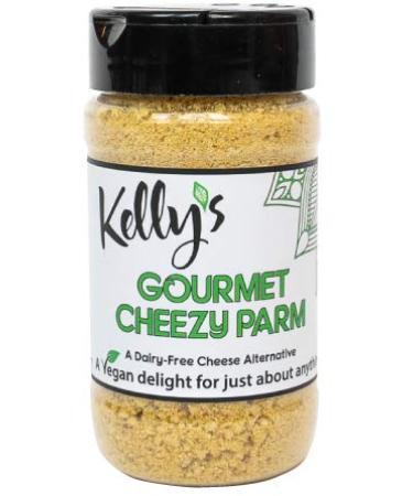 Kelly's Gourmet Cheezy Parmesan, 1-Pack, Cashew Based Cheese