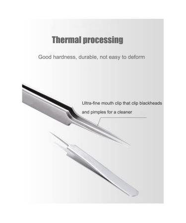 Stainless Steel Precision Tweezer for Ingrown Hair & Blackhead Removal - Buy Online on GoSupps.com