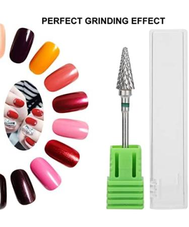 Nail Drill Bits Tungsten Steel Drill Bits for Nails Sets Electric File Nail Professional Drill Bits Set Cuticle Carbide Remover Bits for Home Salon Acrylic Gel Nail Manicure Pedicure(green label) - Buy Online on GoSupps.com