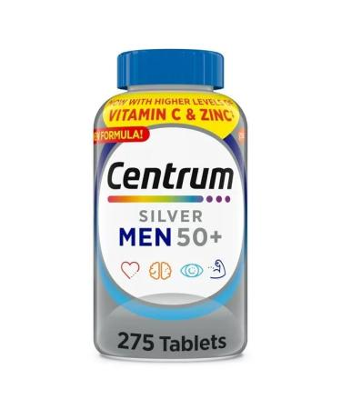 ikj Centrum Silver Multivitamins for Men Over 50 Multimineral Supplement 275 Ct