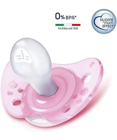 Buy CHICCO Made in Italy Pacifier 6+ Light LUMI for Girls - Soft Silicone BPA Free 6-16 Months Pack of 4 with Sterilized Transport Boxes - International Shipping Available - Buy Online on GoSupps.com