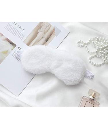 HappyDaily Set of 4 Plush Sleep Masks with Foam Ear Plugs and Travel Pouches (White/Pink/Champagne/Grey) - Buy Online on GoSupps.com
