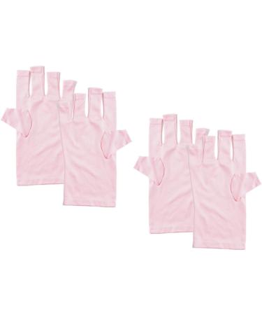 Gel Manicures Glove UV Shield Glove for Gel Manicure Fingerless Nail Glove for Nail Design 2 pairs gloves - Buy Online on GoSupps.com