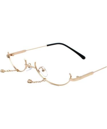 Ifundom Child Sunglasses - Stylish Metal Decorative Glasses for Kids | Punk Gold Lentiless Versions | International Shipping Available - Buy Online on GoSupps.com