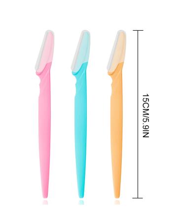 Plabbdpl Eyebrow Knives Set - 12 Women's & Men's Face Razors - Multi-Color Shaving Blades for Perfect Eyebrows - Buy Online on GoSupps.com