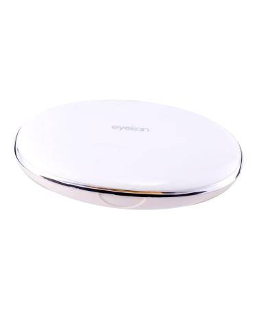 Gatuida 2-pack companion box for contact lenses mirror foil cobblestone invisible white