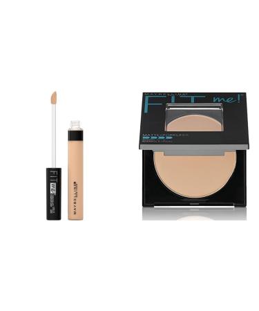 Maybelline New York Fit Me Concealer 25 Medium 6.8ml + Fit Me Matte Poreless Powder 220 Natural Beige 8.5g