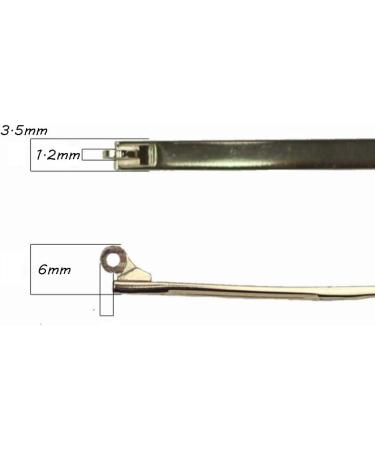 DookAa Silver Eyeglass Temples - Durable Plastic Replacement Parts 1.2mm Metal Tooth International Shipping Available - Buy Online on GoSupps.com