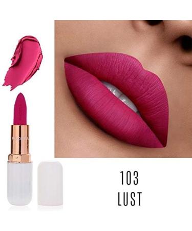 AQUAPURITY PHOERA Absolute Velvet Matte Lipstick - Long Lasting Waterproof Pigment Makeup (103 Lust) | UK - Buy Online on GoSupps.com