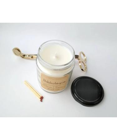 Library Scented Soy Wax Candle - Eco-Friendly & Vegan Gift for Old Books Lovers | White Candle - Buy Online on GoSupps.com
