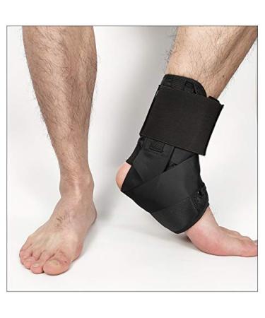 Ankle Brace for Men & Women - Adjustable Compression Support Sleeve for Plantar Fasciitis & Sports Injuries - Breathable & Comfortable (Large Pack of 1 - Buy Online on GoSupps.com