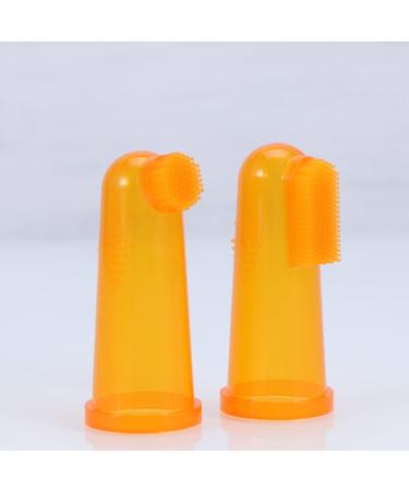 LIFKOME Baby Toothbrush 2pcs - Silicone Finger Toothbrush Set for Teething Babies - Soft Kids Toothbrush for Children - Oral Cleaning and Massaging Toddler Glove - Buy Online on GoSupps.com
