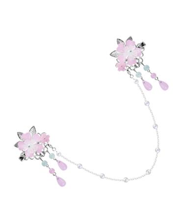 SKISUNO Children's Headgear Tassel Barrette Chinese Tassel Hair Clips Tassel Flower Hairpin Dangle Tassel Hair Clip Chinese Tassel Hairpin Tassel Flower Hair Clip Dangle Tassel Hairpin