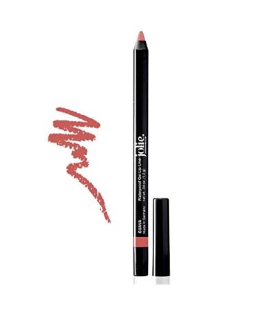 Jolie Cosmetics Waterproof Gel Lip Liner - Super Smooth Extra Long-Wear (Guava)