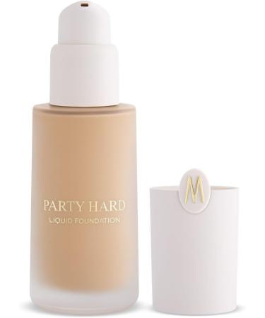 WYCON Cosmetics PARTY HARD Vegan Friendly Fluid Foundation with Natural Glow Finish - 10 DEEP NATURAL - Buy Online on GoSupps.com