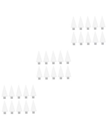 DOITOOL 30 Pcs Manicure Point Drill Pen Nail Crayons Head Rhinestone for Nails Nail Art Pen Accessory Nail Drill Pen Head Nail Drill Bits Manicure Picking Pen Wax Acrylic White Drilling