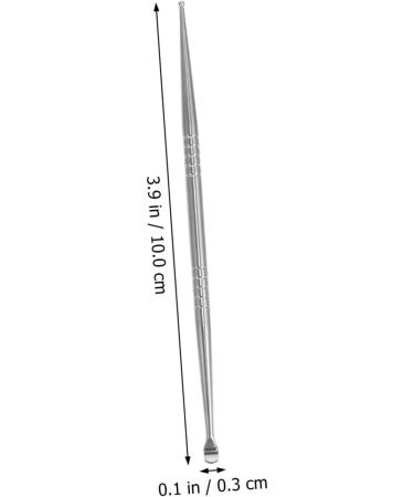 Lurrose 12 Pcs Auricular Point Probe Pen Massage Tools Set for Ear Cleaning and Massage - Silver - 12.5x0.3x0.3cm - Buy Online on GoSupps.com