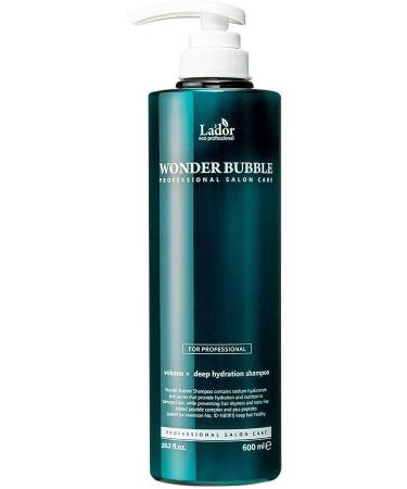 Lador Wonder Bubble Wonder Moisture Shampoo 600 ml Double Action Shampoo Treatment Moisturizes Nourishes Hair Restores Healthy Hair Structure and Prevents Hair Loss - Buy Online on GoSupps.com