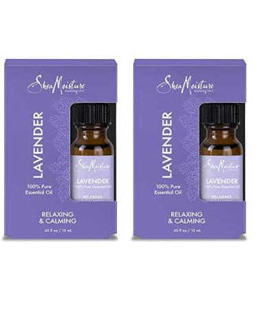 SheaMoisture Body Oil for Dry Skin Made with 100% Pure Essential Oil Lavender Skin Oil 0.45oz (Pack of 2) Lavender 0.45 Fl Oz (Pack of 2)