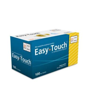Easy Touch Insulin Pen Needle 31G x 5/16 (100 count) - Buy Online on GoSupps.com