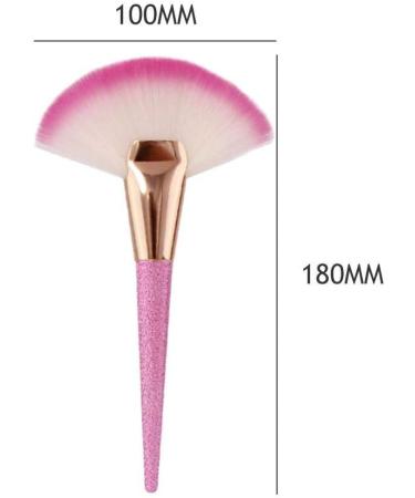 Makeup Brush Pro 1 Pcs Large Fan Shape Makeup Brush Blush Powder Foundation Cosmetic Tool - Buy Online on GoSupps.com