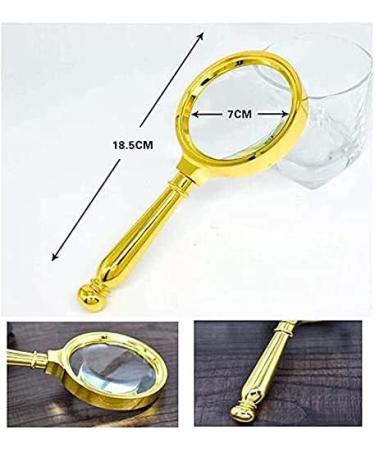 Spacmirrors Magnifying Glass 10x Magnification Handheld for Metallic Gold Fashion and N Magnifier - Buy Online on GoSupps.com