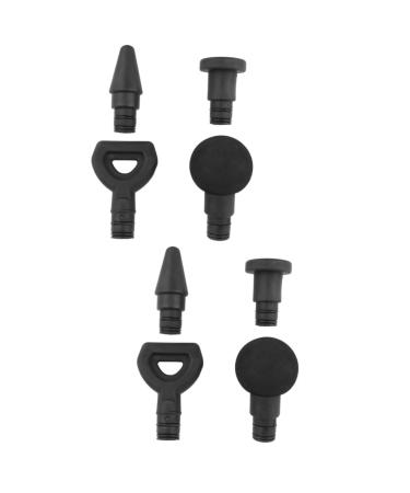 Tovinanna 8 pieces relaxer fascia massage device parts fascia massager head tissue massage clog head head shock plastic massage deep fabric massage massage ball aluminum alloy