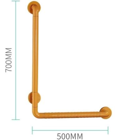 Bathroom Safety Grab Bar Disabled Old Man Anti-Slip L-Shaped Stainless Steel Grab Bar Towel Bar Yellow - Buy Online on GoSupps.com